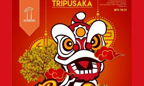 Meriahkan Imlek 2022, Solo Grand Mall Gelar Pertunjukan Barongsai