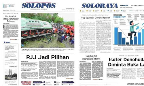 Solopos Hari Ini: PJJ Jadi Pilihan