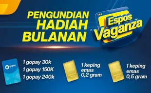 Pengumuman, Ini Nama Pemenang Hadiah Emas Batangan Espos Vaganza