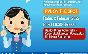 Buka PVL on the Spot, Ombudsman Jateng Buka Layanan di Balai Kota Solo