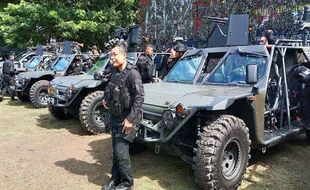 Gagah! Kendaraan Militer Dalam Negeri saat Latihan Tempur Karanganyar