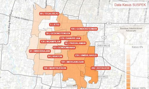 17 Kalurahan di Jogja Berubah Jadi Zona Oranye Covid-19