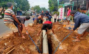 Pipa Perumda Air Minum Wonogiri Pecah, 2 Rumah Terendam Air 1 Meter