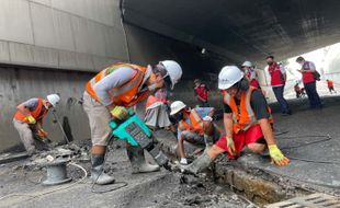 BTP Jateng Ungkap Penyebab Jalan di Underpass Makamhaji Cepat Rusak