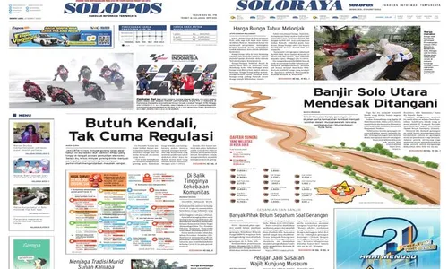 Solopos Hari Ini: Butuh Kendali Tak Cuma Regulasi