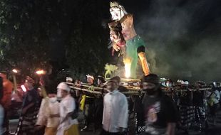 Pawai Ogoh-Ogoh Sambut Nyepi di Banyudono Boyolali, Ini Foto-Fotonya