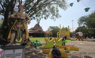 Semarak Ramadan, Balai Kota Solo Dihias Ornamen Masjid dan Lampion