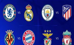 Hasil Drawing Liga Champions: Chelsea Bersua Madrid, City Vs Atletico