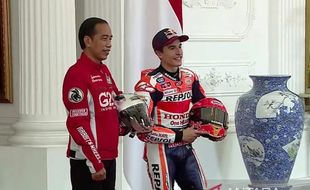 Bertemu Marquez cs, Jokowi Katakan Indonesia Ngefans MotoGP    