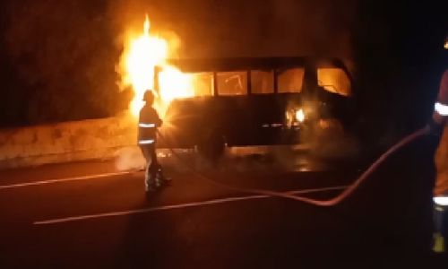 Ini Penyebab Mobil Minibus Terbakar di Tol Ampel Boyolali