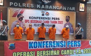 5 Pengedar & Pemakai Narkoba Dikosek Polisi Karanganyar, 1 Warga Solo