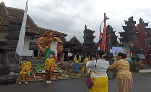 Sambut Nyepi, Umat Hindu Boyolali Arak Ogoh-Ogoh dengan Prokes Ketat