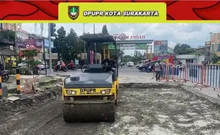 Jl Prof Suharso Dekat Simpang Fajar Indah Solo Diperbaiki, Awas Macet!