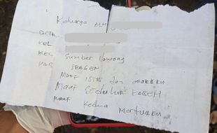 Sebelum Gantung Diri, Satpam Asal Gemolong Tinggalkan Surat, Isinya..