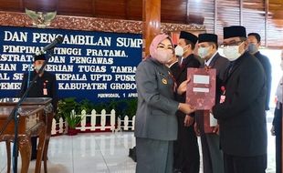 Bupati Grobogan Rotasi dan Lantik Pejabat Baru, Ini Yang Masih Kosong