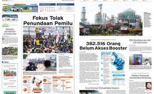 Solopos Hari Ini: Fokus Tolak Penundaan Pemilu