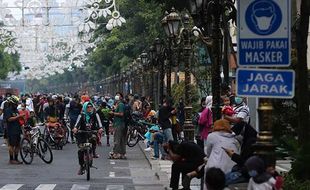 Digelar Sore Hari, Begini Suasana CFD Ngabuburit di Surabaya