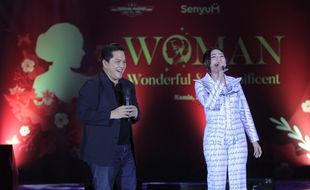 Erick Thohir dan Via Vallen Sepanggung, Nyanyikan Lagu Mekaar