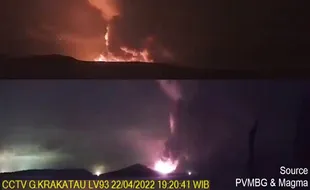 Anak Krakatau Keluar Lava Pijar, Naskah Kuno Ungkap Letusan Sang Ibu