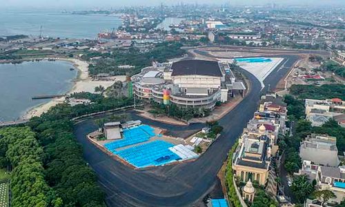 Pengaspalan Telah Rampung, Ini Penampakan Sirkuit Formula E Jakarta