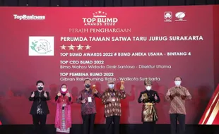 Mantap Lur, TSTJ Solo Dan Gibran Raih Penghargaan TOP BUMD Awards 2022