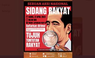 Demo 21 April, BEM UI Serukan 7 Tuntutan Rakyat