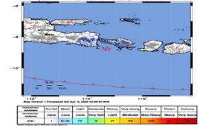 Bali Diguncang Gempa Magnitudo 4,6, Getaran Kerasa di Kuta