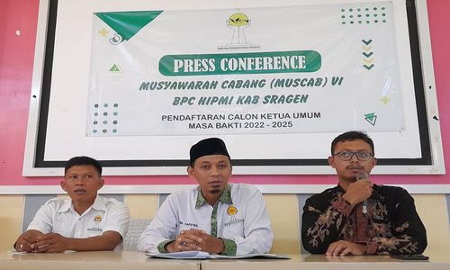 Lowongan Calon Ketum Hipmi Sragen: Biaya Pendaftaran Rp3 Juta