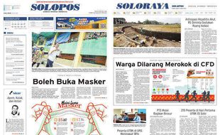 Solopos Hari Ini: Boleh Buka Masker