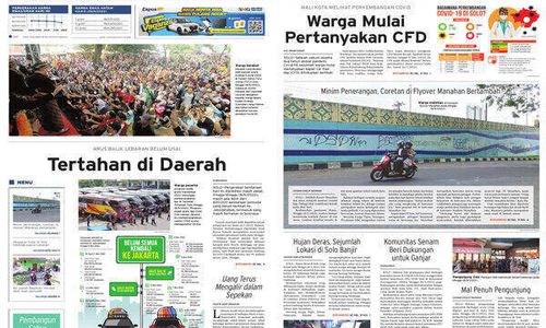 Solopos Hari Ini: Tertahan di Daerah