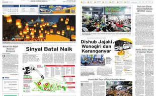 Solopos Hari Ini: Sinyal Batal Naik