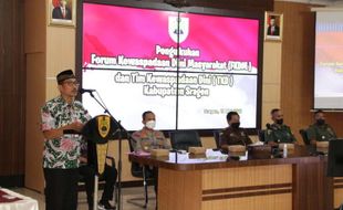 Jelang Pemilu, Wabup Sragen Kukuhkan Forum Kewaspadaan Dini Masyarakat