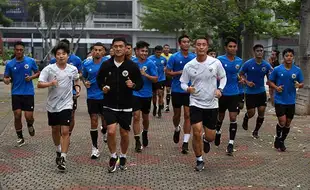 Latihan Perdana Pemain Timnas Indonesia Jelang Kualifikasi Piala Asia