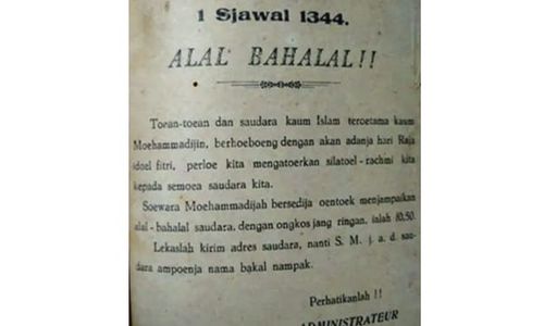 Istilah Halalbihalal Ternyata Sudah Ada di Suara Muhammadiyah pada 1924