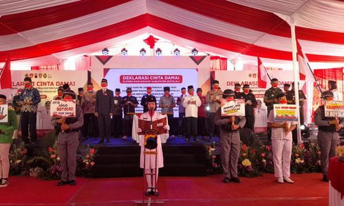 Perguruan Silat hingga Forkopimda Boyolali Deklarasikan Cinta Damai