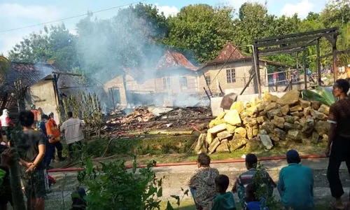 Rumah Warga Sukodono Sragen Ludes Dilalap Si Jago Merah