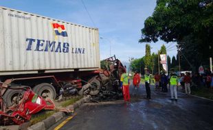 Bluar! Dikira Truk BBM Terbakar di Jl. Solo-Semarang Boyolali, Ternyata