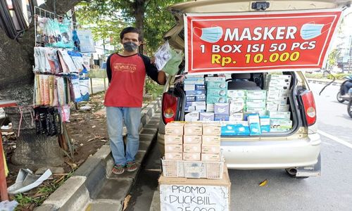 Ada Kebijakan Pelonggaran, Bagaimana Nasib Penjual Masker di Sukoharjo?