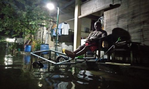 Rob Terparah! Pesisir Demak Terendam Air Setinggi Lutut