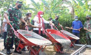 TMMD di Cawas Klaten di Antaranya Sasar Pembangunan Jalan dan Jembatan