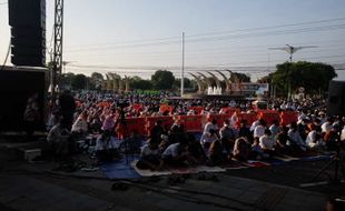 Singgung Pemahaman Ekstrem, Begini Pesan Salat Id Alun-Alun Sragen