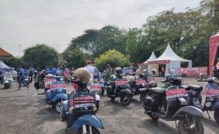 Keseruan Pencinta Vespa Ngumpul di Vespa World Days Bali