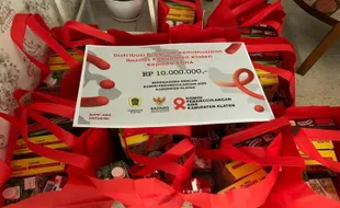 10 Anak dengan HIV/AIDS di Klaten Terima Bantuan Nutrisi