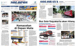 Solopos Hari Ini: Kemacetan di Depan Mata