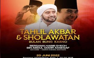 Bulan Bung Karno 2022: Konser 550 Seniman-Selawatan Habib Syech Assegaf