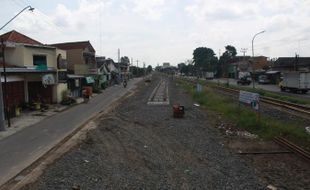 Detour Track KA Simpang Joglo Solo Dikebut, Gardu Pengawas Digeser