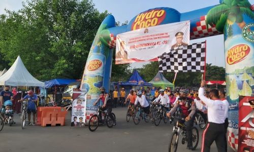 800 Goweser Karanganyar Ikuti Fun Bike HUT Bhayangkara