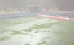 Banjir di Stadion Bukit Jalil Viral Menjelang Malaysia Vs Bangladesh