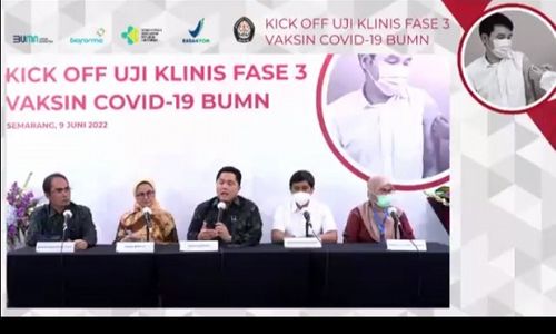 Masuki Uji Klinis Tahap Tiga, Vaksin Covid-19 BUMN Rampung Juli 2022