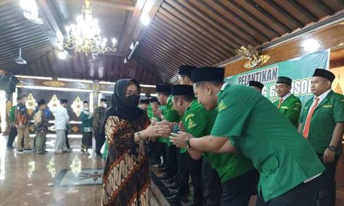 Diketuai Zen Fatoni, Pengurus Cabang GP Ansor Sukoharjo Dilantik